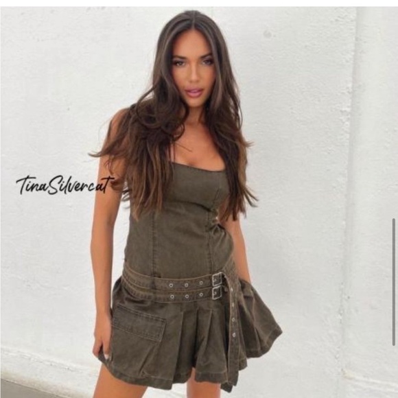 LAST CHANCE‼️ Brown Dress with Belt - Picture 6 of 6